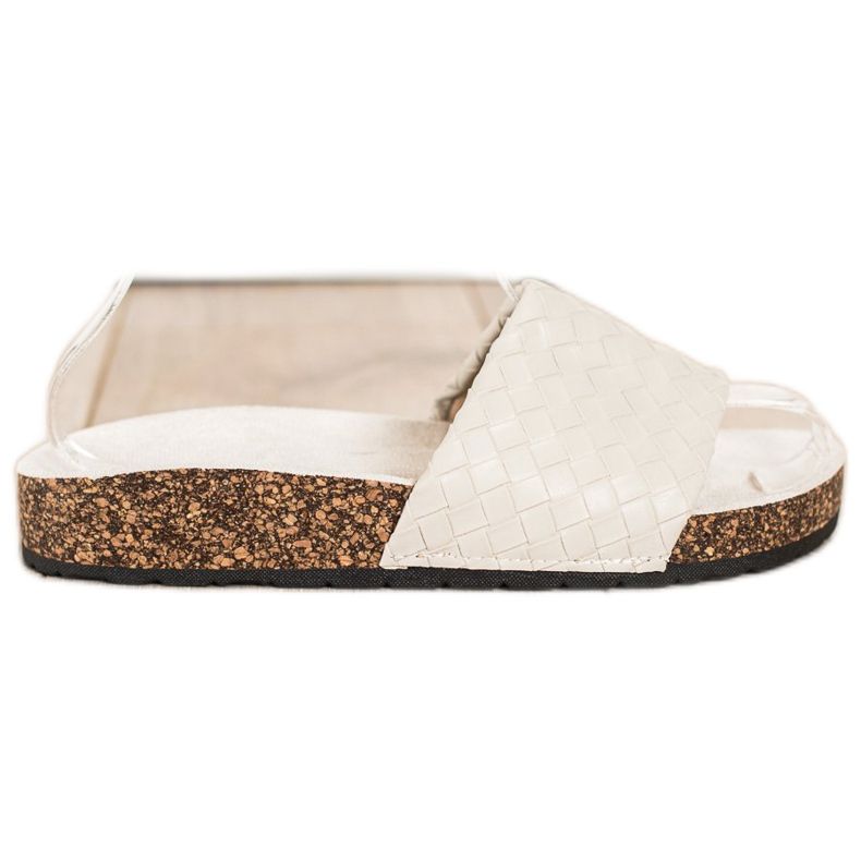 SHELOVET Fashionable Braided Slippers brown SHELOVET Fashionable Braided Slippers brown