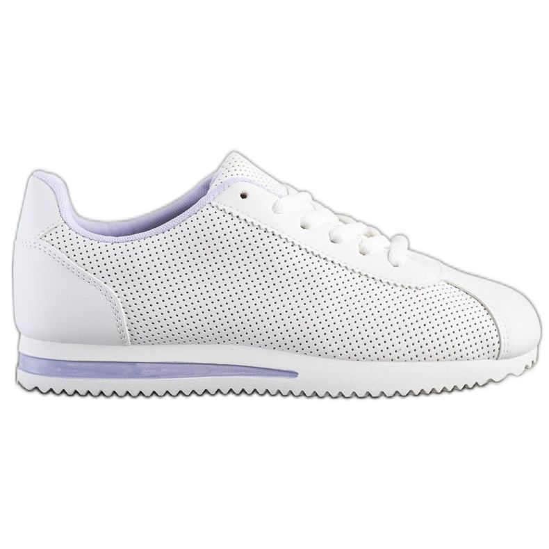 SHELOVET Stylish openwork sneakers white