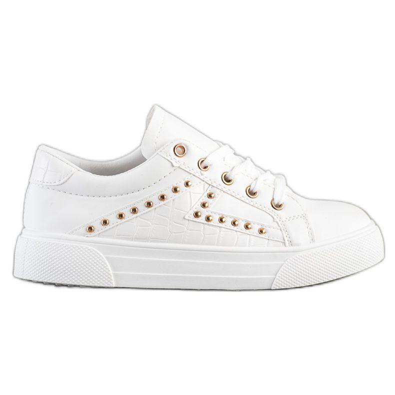 SHELOVET Eco Leather Sneakers white