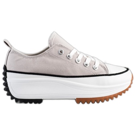 SHELOVET Sneakers On A High Platform grey SHELOVET Sneakers On A High Platform grey