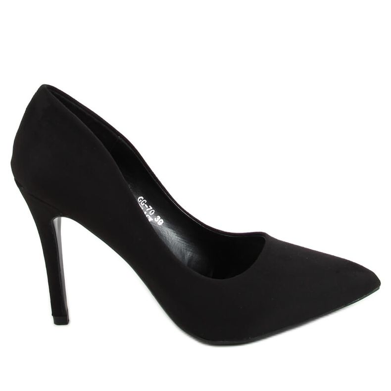 Pumps on a black suede GG-70 Black
