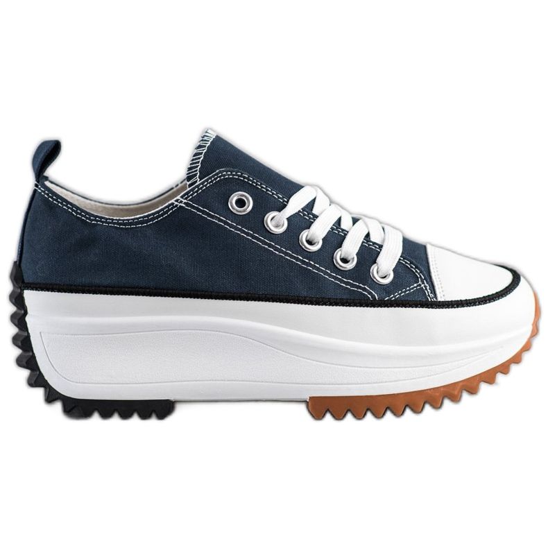 SHELOVET Sneakers On A High Platform blue
