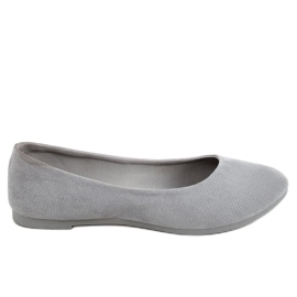 Gray women's ballerinas JX38 D. GRAY grey