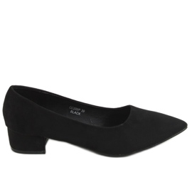 Black Pumps low heels black CC205P Black