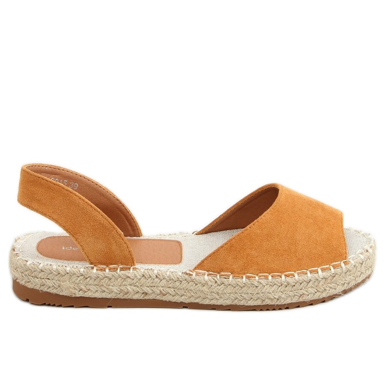 Espadrilles open toe camel 6915 Camel brown