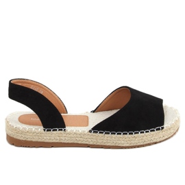 Black open toe espadrilles 6915 Black Black open toe espadrilles 6915 Black