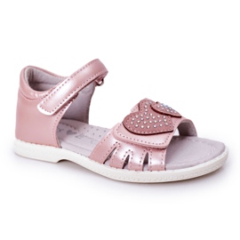 PE1 Children's Sandals With Velcro Pink My Heart PE1 Children's Sandals With Velcro Pink My Heart
