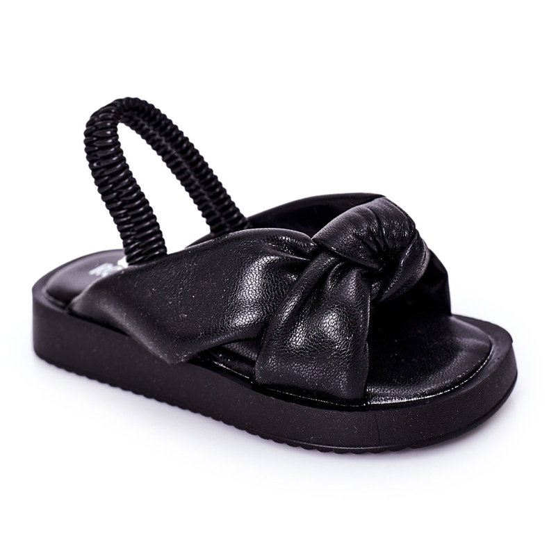 FR1 Children's Sandals With Cuff Black Bubble Gum