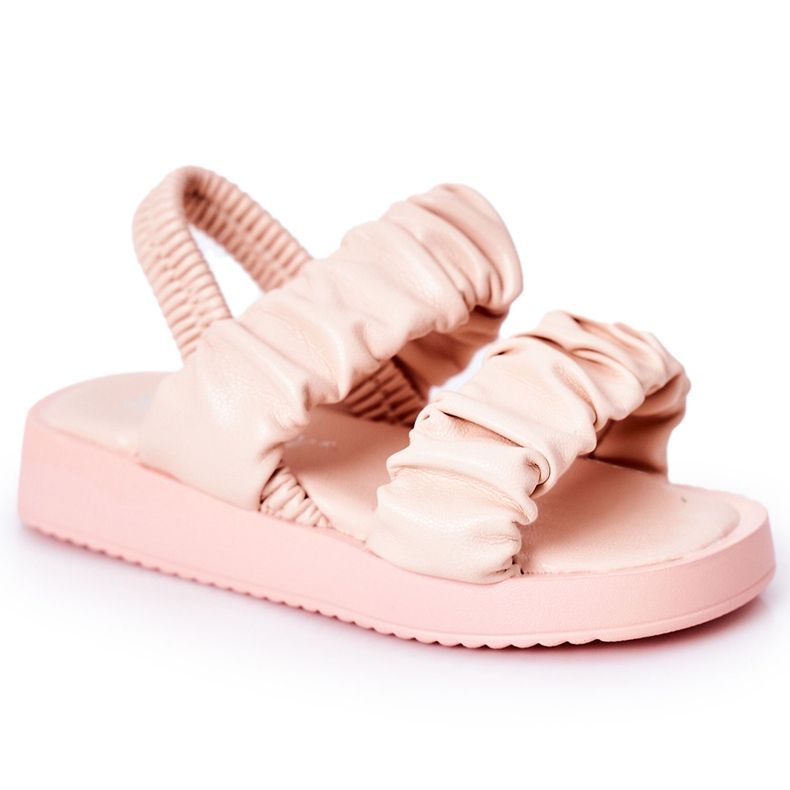 FR1 Children's Sandals With Ribbed Pink Sweetness