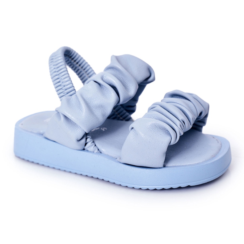 FR1 Children's Sandals With Ribbed Blue Sweetness ['blue']