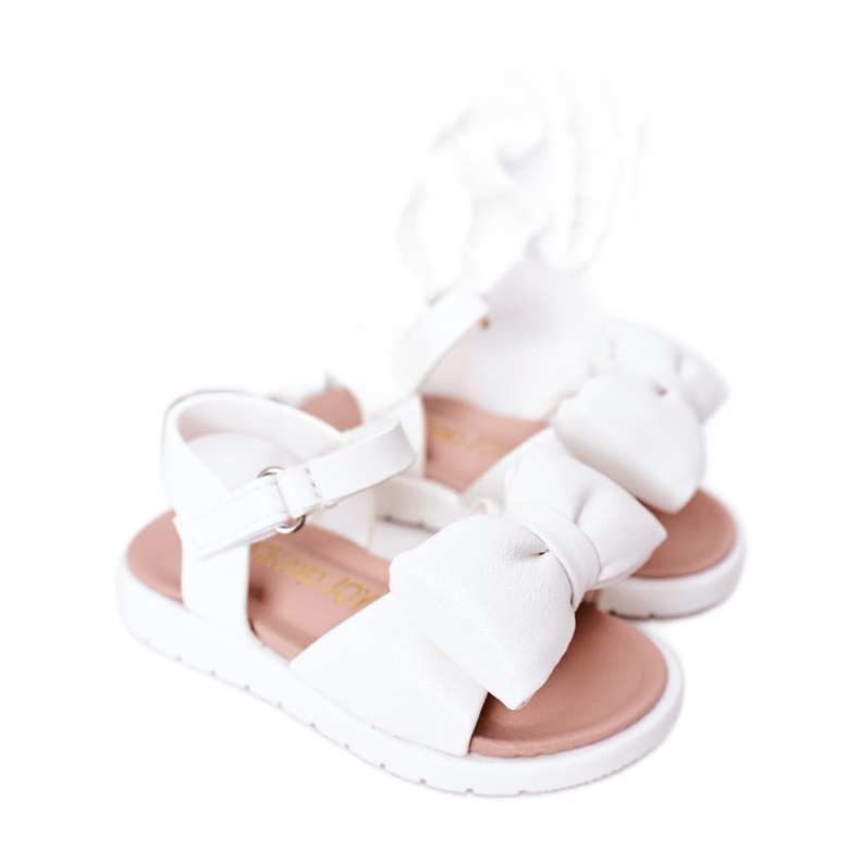 FR1 Children's Sandals With A White Abbie Bow