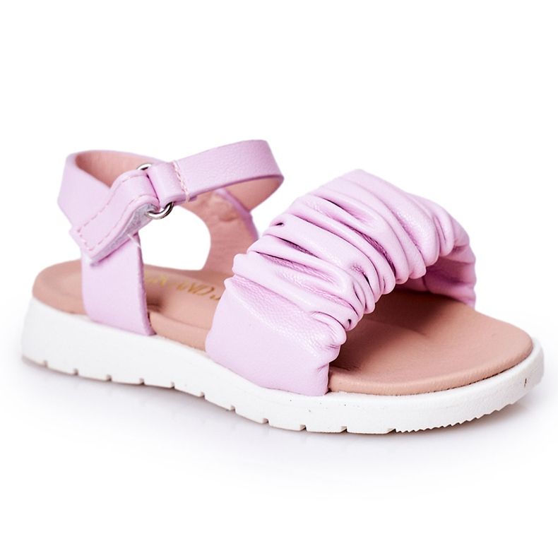 FR1 Children's Sandals With Velcro Violet Aimy
