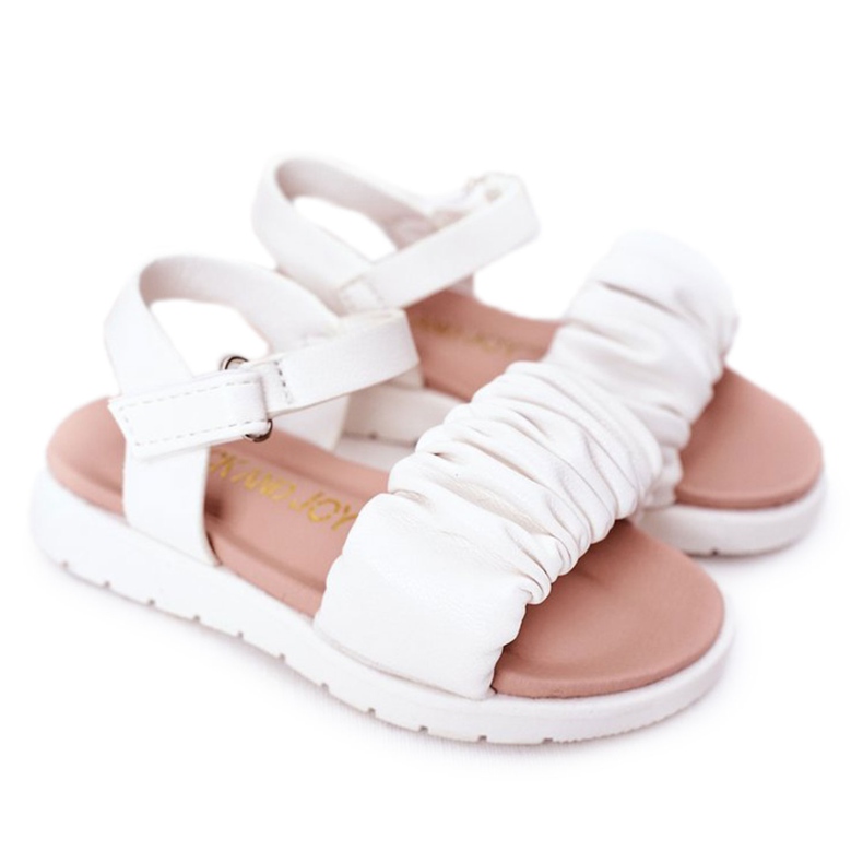 FR1 Children's Sandals With Velcro White Aimy