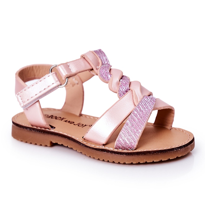 FR1 Children's Sandals With Brocade Pink Batilda