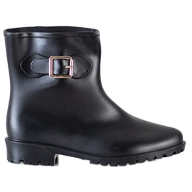 SHELOVET Galoshes with a decorative buckle black
