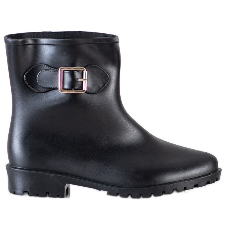 SHELOVET Galoshes with a decorative buckle black