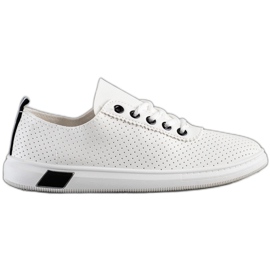 SHELOVET Openwork Sneakers white