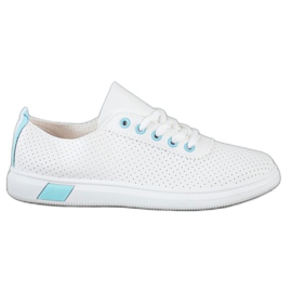 SHELOVET Openwork Sneakers white