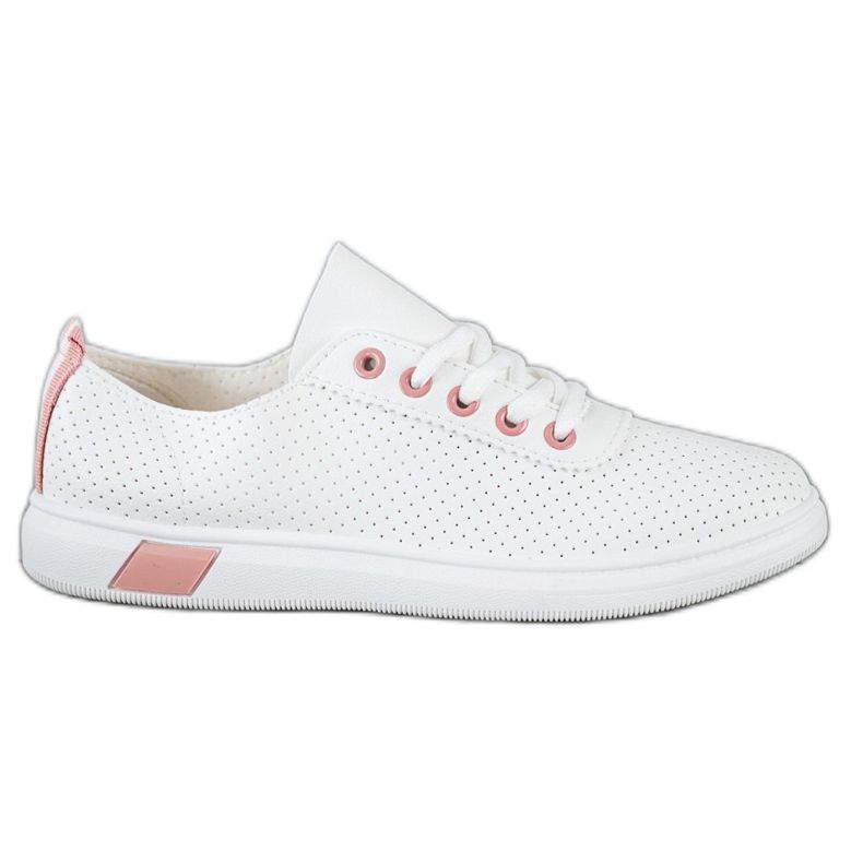 SHELOVET Openwork Sneakers white