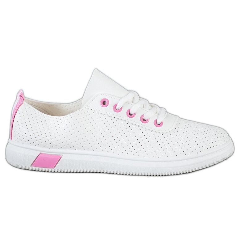 SHELOVET Openwork Sneakers white