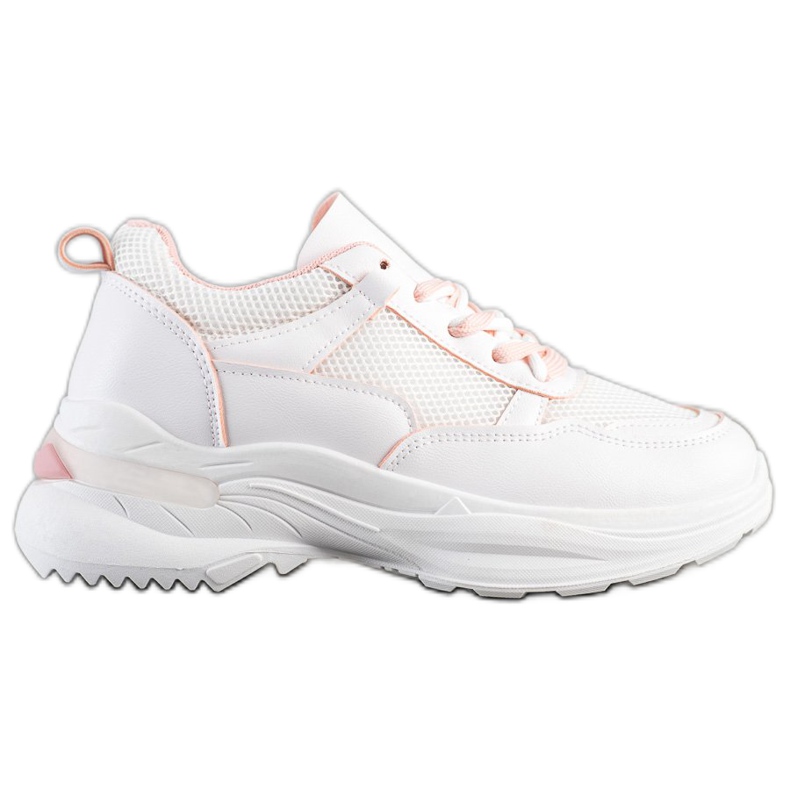 SHELOVET Stylish White Sneakers