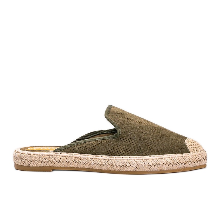 Green flip-flops with a built-up Kinshasa front