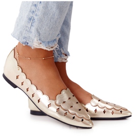 Women's openwork loafers Lu Boo Golden