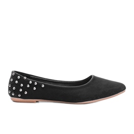 Black matte ballerinas with studs Doyer St.