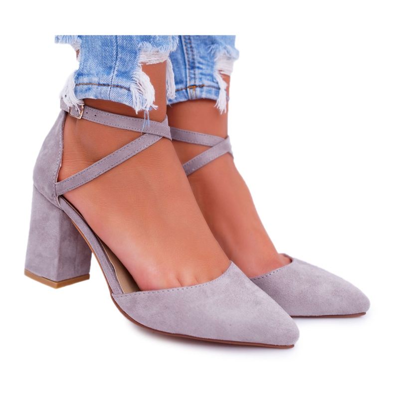 PS1 Women's Pumps On A Heel In Spitz Gray Cosmo grey
