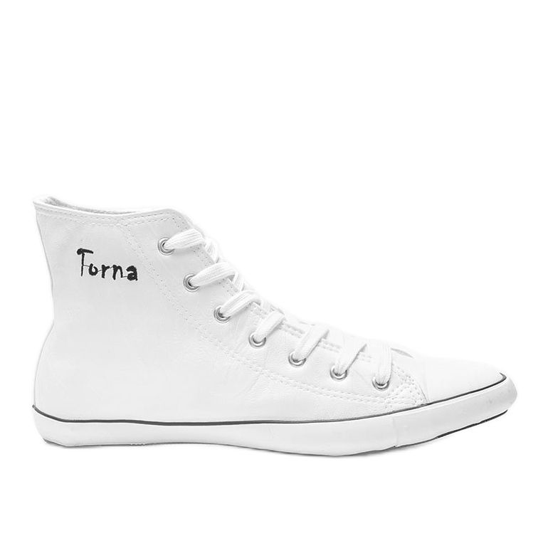 Carlo men's white ankle sneakers