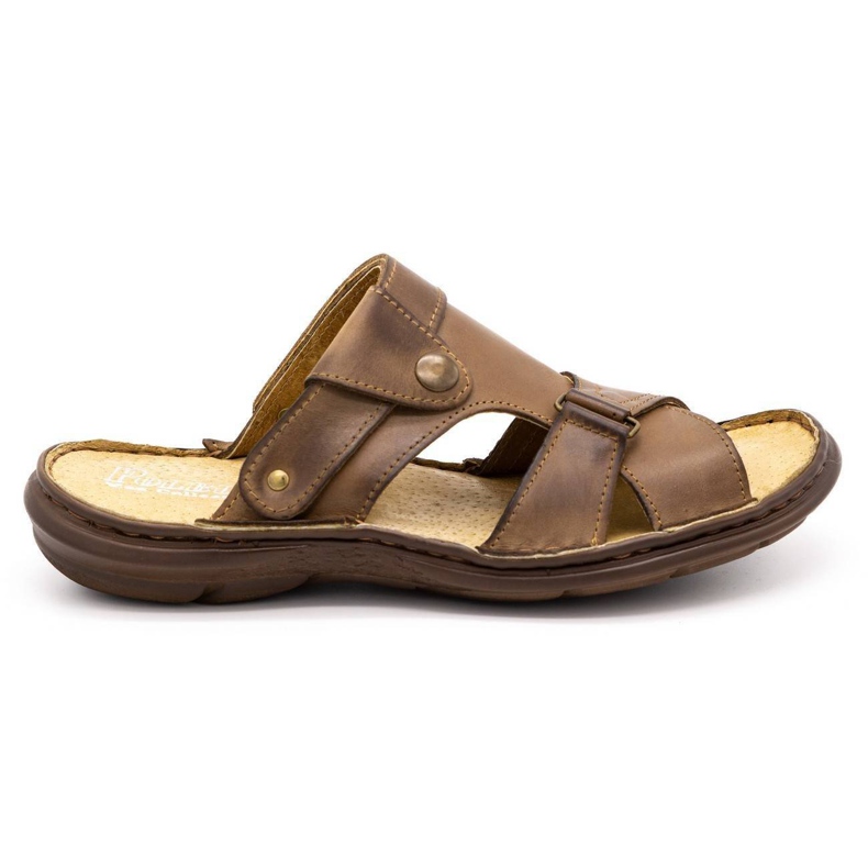 Polbut Men's slippers 024 brown