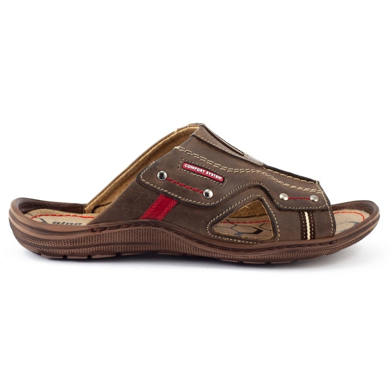 Olivier Men's 334GT brown slippers