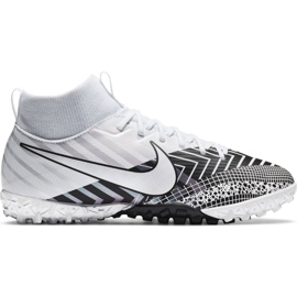 Nike Mercurial Superfly 7 Academy Mds Tf Jr BQ5407 110 football shoe white, white, black white