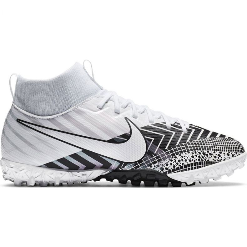 Nike Mercurial Superfly 7 Academy Mds Tf Jr BQ5407 110 football shoe white, white, black white