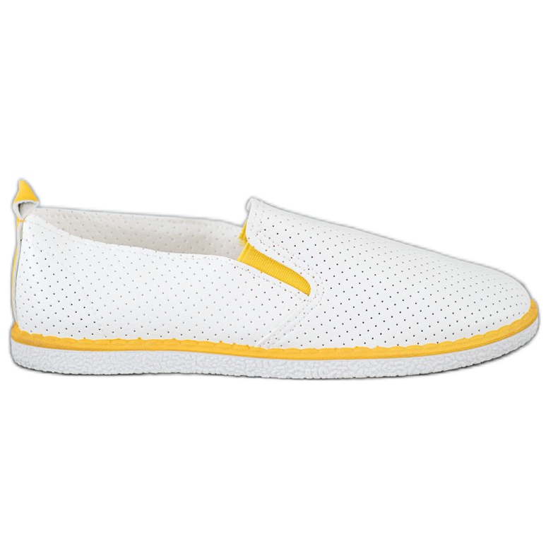 Sun Color Eco Leather Slipons white