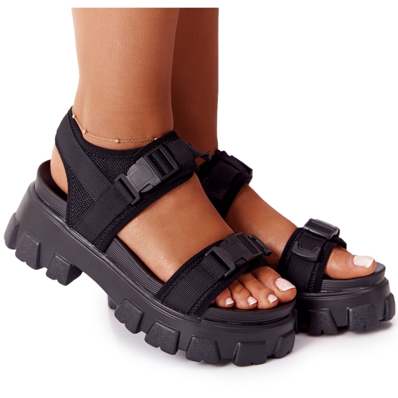 PS1 Sandals On The Massive Black Platform Fly High