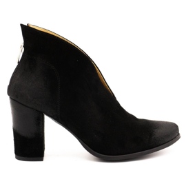 Exousite Leather boots for women 1231 black