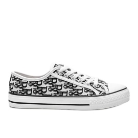 Rimmie women's black and white sneakers