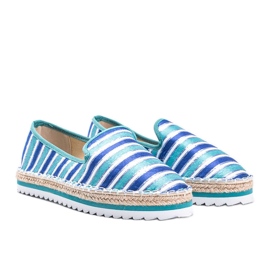 Ottawa blue striped espadrilles