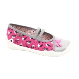 Befado children's shoes 116Y288 pink silver grey Befado children's shoes 116Y288 pink silver grey