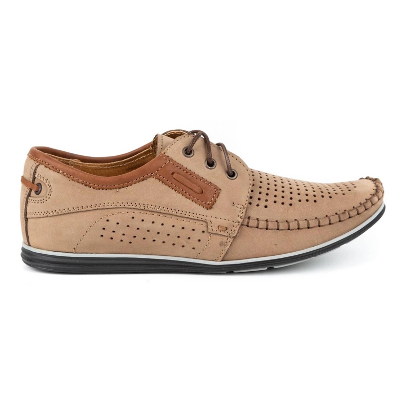 Olivier Men's leather loafers 4228 beige