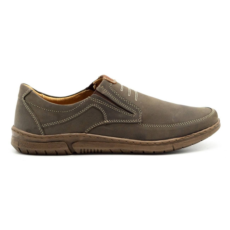 Olivier Men's slip-on shoes 7053 brown