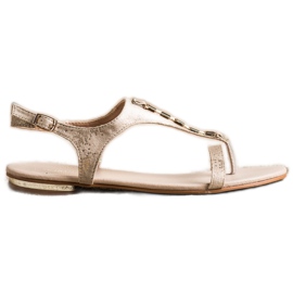 Sandals With Golden VINCEZA Ornaments