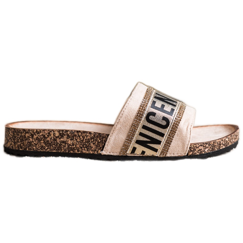 Fashion Vinceza slippers beige