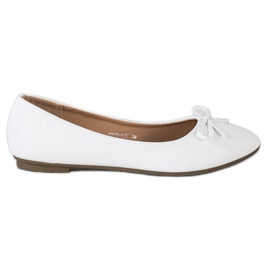Diamantique Classic ballerinas white
