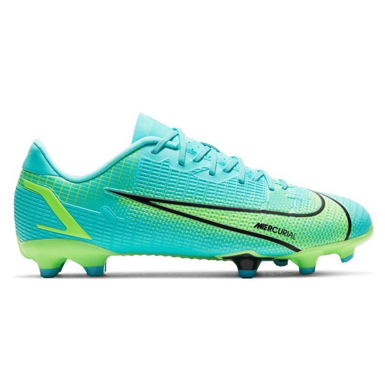 Nike Vapor 14 Academy Mg Jr CV0811-403 football shoes blue-green green Nike Vapor 14 Academy Mg Jr CV0811-403 football shoes blue-green green