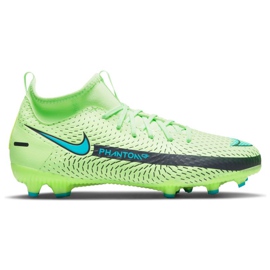 Nike Phantom Gt Academy Df Mg Jr CW6694-303 football shoes multicolored green Nike Phantom Gt Academy Df Mg Jr CW6694-303 football shoes multicolored green