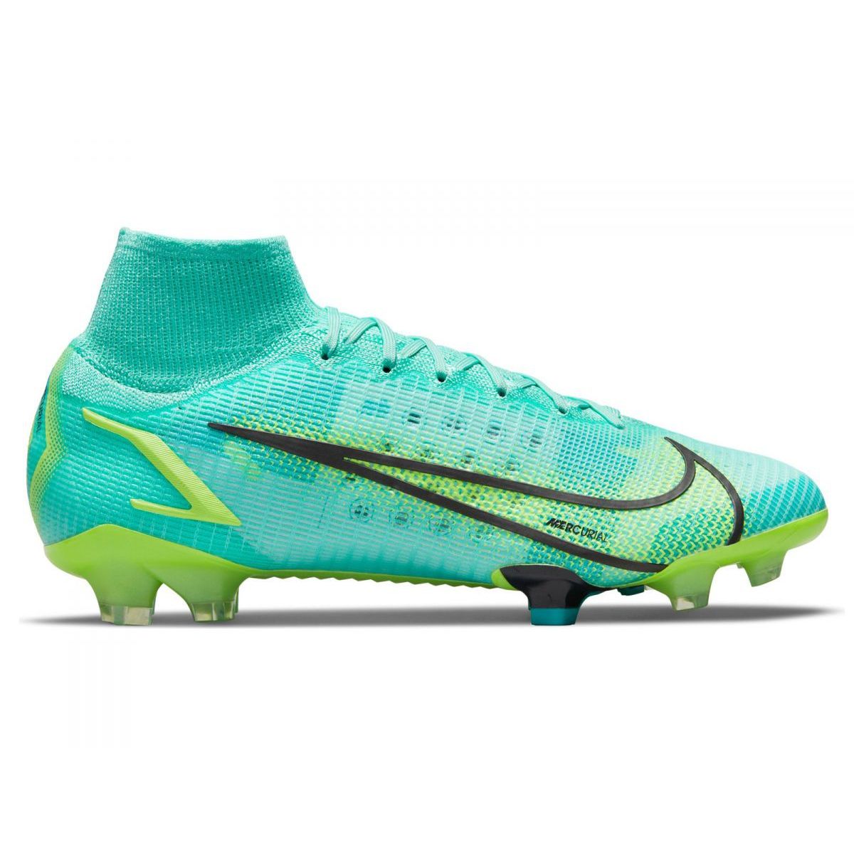 Blue nike top soccer shoes
