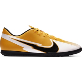 Nike Mercurial Vapor 13 Club Ic M AT7997 801 soccer shoes black, white, black, yellow yellow