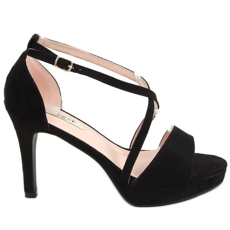Black 9R31 Black platform sandals Black 9R31 Black platform sandals